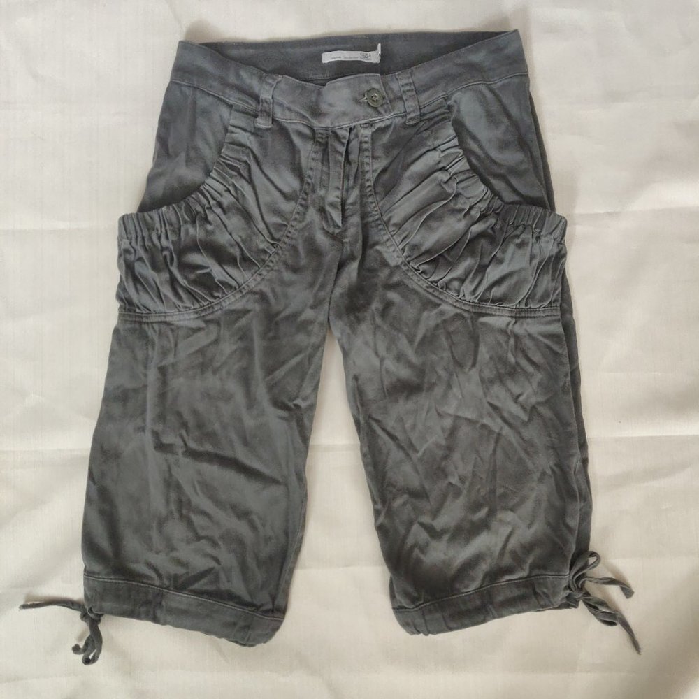 Women's Cotton Kahki Brown Cargo Shorts